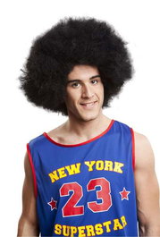 My Other Me Perruque afro XXL 230 g en polyester 100% - Produit en français, anglais, espagnol, italien, portugais, allemand