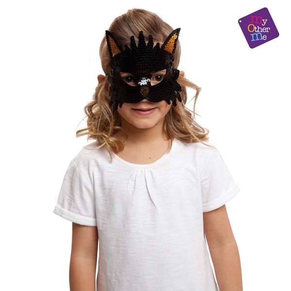 My Other Me Antifaz de gato avec paillettes, masque de chat, taille unique, adulte My Other Me Antifaz de gato avec paillettes, masque de chat, taille unique, adulte