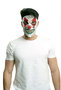 My Other Me Masque Latex 1/2 Clown Taille Unique, Multilingue (Espagnol, Anglais, Français, Italien, Portugais, Allemand)