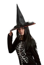 My Other Me - Sombrero de sorcière 58 cm - Chapeau d'Halloween en polyester 100% - Multicolore - Produit en espagnol