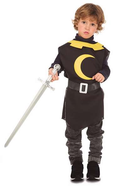 My Other Me - Peto médiéval noir pour enfant - Taille 4 à 6 ans - Costume d'inspiration médiévale