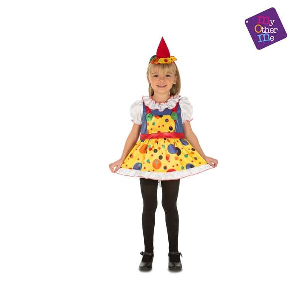 My Other Me Déguisement bébé clown fille, taille 12-24 mois, âge 1 à 2 ans, en polyester