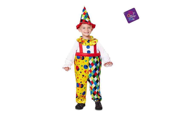 My Other Me Déguisement bébé clown Taille 12-24 mois - Costume en polyester pour enfant de 1 à 2 ans