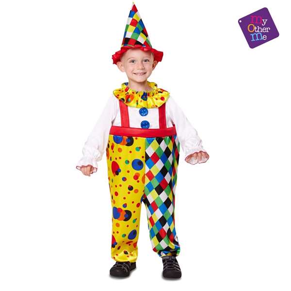 My Other Me Déguisement bébé clown Taille 12-24 mois - Costume en polyester pour enfant de 1 à 2 ans