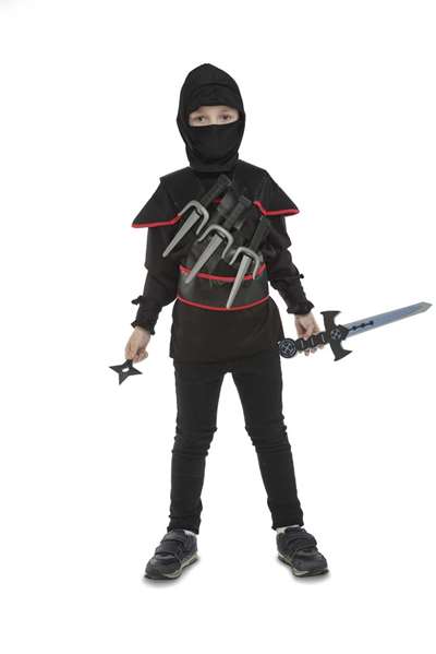 My Other Me - Costume Ninja 'Yo Quiero Ser' - Taille 5-7 ans (5-6 ans) - Inclut veste, ceintures, étoiles et katana My Other Me - Costume Ninja 'Yo Quiero Ser' - Taille 5-7 ans (5-6 ans) - Inclut veste, ceintures, étoiles et katana