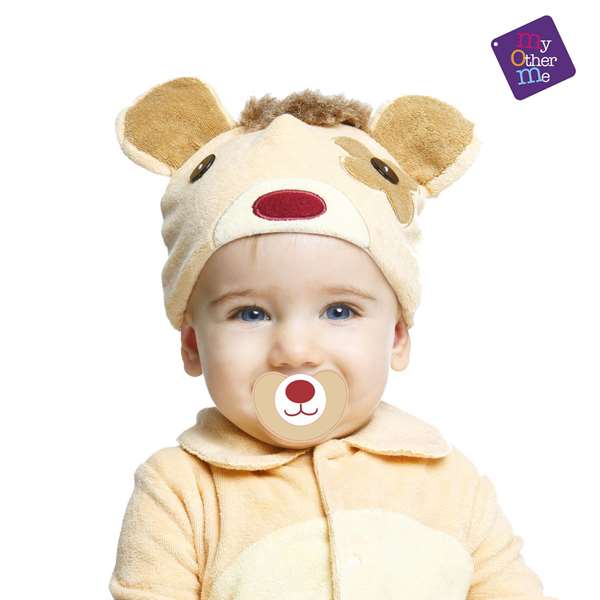 My Other Me Costume Bébé Petit Ourson Taille 12-24 Mois - Dégradé Brun et Blanc en Polyester 100%