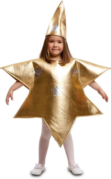 My Other Me Déguisement Étoile Dorée Taille 5-6 Ans pour Enfant - Costume My Other Me Déguisement Étoile Dorée Taille 5-6 Ans pour Enfant - Costume