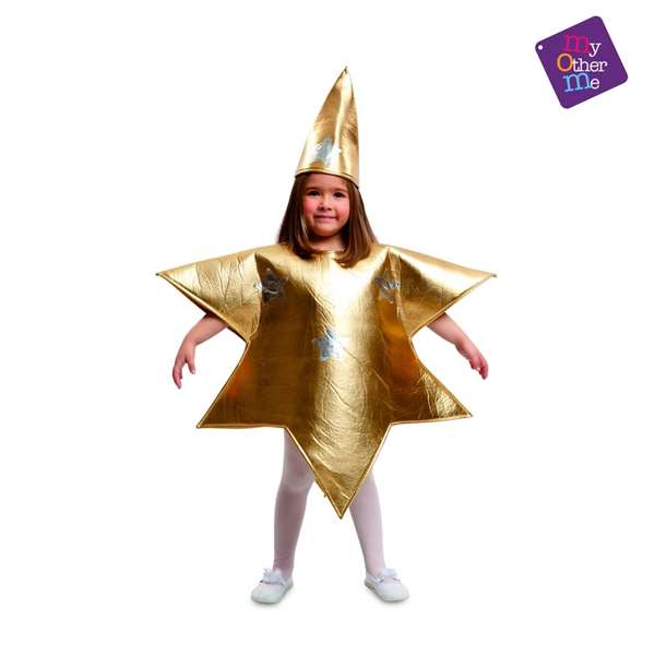 My Other Me Déguisement Étoile Dorée Taille 5-6 Ans pour Enfant - Costume My Other Me Déguisement Étoile Dorée Taille 5-6 Ans pour Enfant - Costume