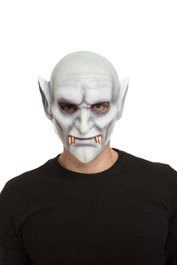 My Other Me - Masque de vampire complet en latex Taille unique - Costume déguisement adulte - Multicolor