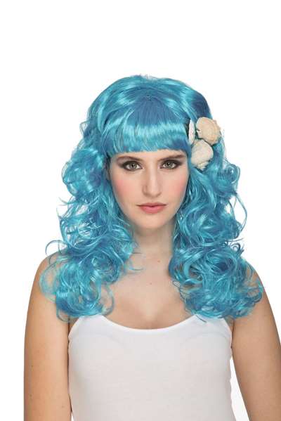 My Other Me - Peluca de Sirenita Azul 185g - Perruque de Petite Sirène Bleue - Langues : Espagnol, Anglais, Français, Italien, Portugais, Allemand - Taille M My Other Me - Peluca de Sirenita Azul 185g - Perruque de Petite Sirène Bleue - Langues : Espagnol, Anglais, Français, Italien, Portugais, Allemand - Taille M