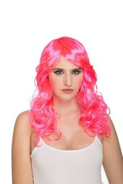 My Other Me - Perruque Bouclée Rose 165 g - Déguisement Accessoire