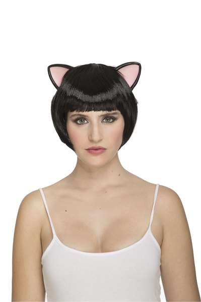 My Other Me - Peluca corta de gatita - Perruque courte style chat pour déguisement - Multilingue (français inclus) - 115 g