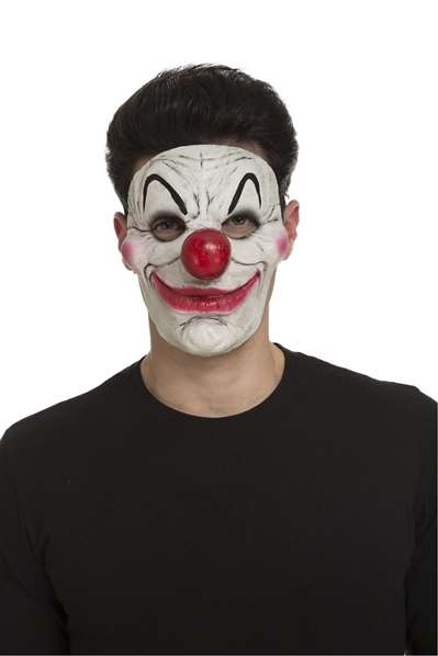 My Other Me Masque clown diabolique unique - Latex - Multi-langues (espagnol, anglais, français, italien, portugais, allemand) - Taille L