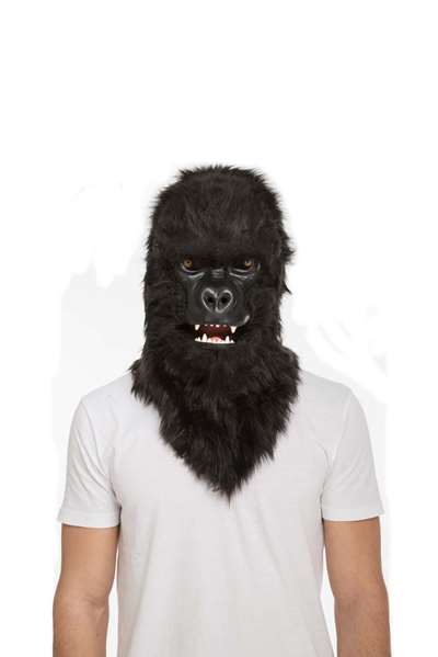 My Other Me - Masque de gorille avec mâchoire mobile, taille unique adulte (M), multilingue