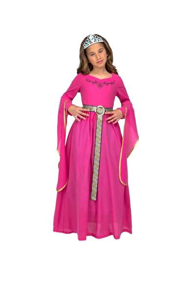My Other Me Déguisement Princesse Médiévale Rose 5-6 Ans
