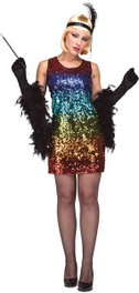 My Other Me Déguisement Adulte Robe à Paillettes Taille M/L