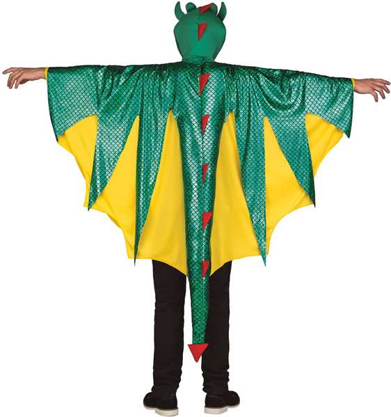 My Other Me Déguisement Dragon (Poncho et Bonnet) Taille M-L