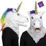 My Other Me Masque Unicorn Licorne avec Mâchoire Mobile - Taille Unique - Multicolor