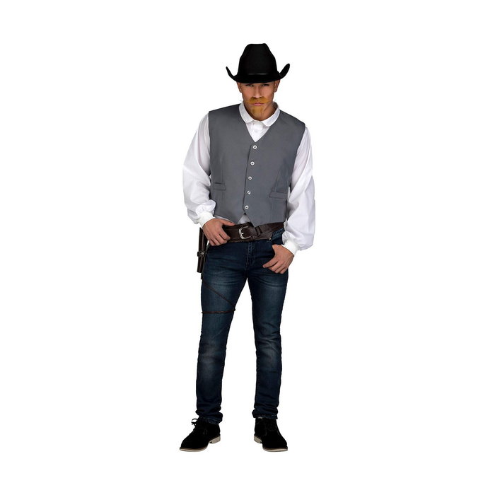 My Other Me Déguisement Cowboy Gilet Gris Taille M