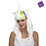 My Other Me Peluca - Perruque longue blanche licorne pour enfants, déguisement et accessoire festif multicolore