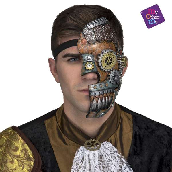 My Other Me - Masque Steampunk 1/2 Face - Taille Unique - Multicolore