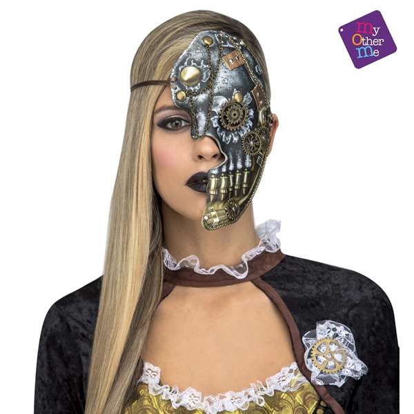 My Other Me - Masque Steampunk 1/2 Face - Taille Unique - Multicolore