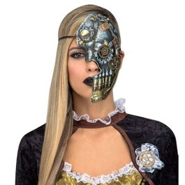 My Other Me - Masque Steampunk 1/2 Face - Taille Unique - Multicolore