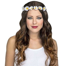 My Other Me - Peluca hippie larga mujer 150 g - Perruque Hippie Longue Femme 150 Grammes - Multicolor