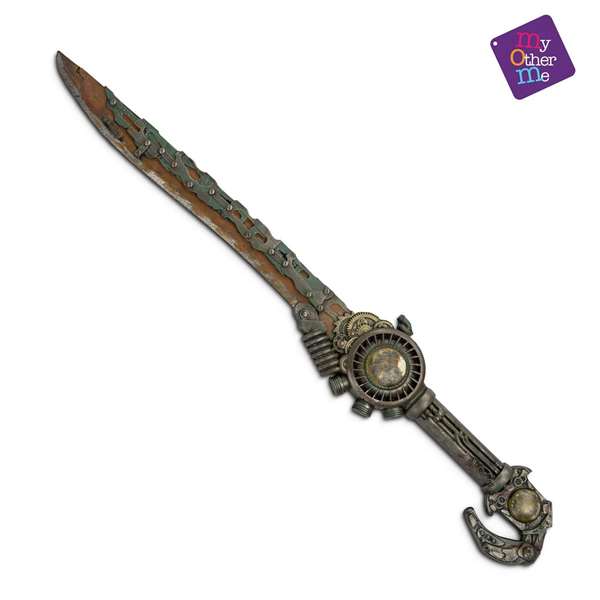 My Other Me - Espada Steampunk Foam 83 x 13 cm - Épée de Cosplay en Mousse - Produit Multilingue (Espagnol, Anglais, Français, Italien, Portugais, Allemand)