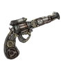 My Other Me Revolver Steampunk en mousse de jeu 31 x 18 cm - Jouet déguisement multicolore