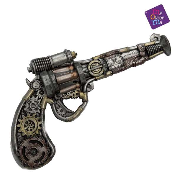 My Other Me Revolver Steampunk en mousse de jeu 31 x 18 cm - Jouet déguisement multicolore