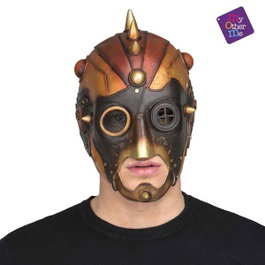 My Other Me - Masque Latex Style Steampunk - Taille Unique - Multicolore