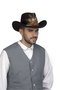 My Other Me - Sombrero vaquero - Chapeau de cowboy avec plumes marron - 59 cm