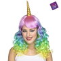 My Other Me Peluca Larga Unicornio - Perruque longue licorne multicolore