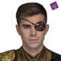My Other Me Patch oculaire Steampunk Multicolore - Accessoire de déguisement et cosplay