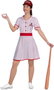My Other Me Déguisement Joueuse de Baseball Vintage Rouge Taille S