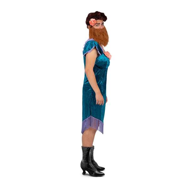 My Other Me Déguisement Femme à barbe Bleu Taille M