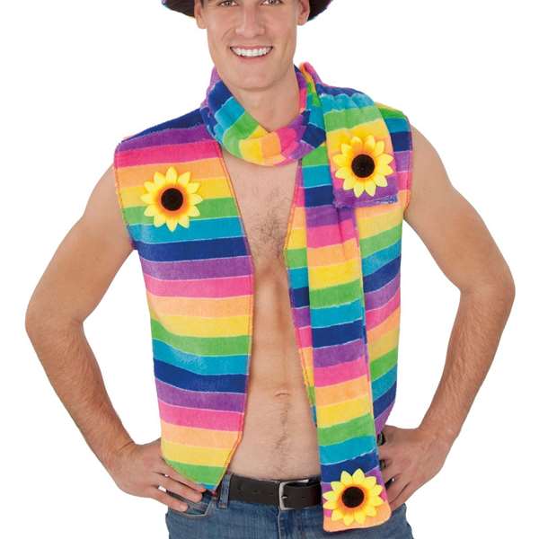 My Other Me - Sombrero et Bufanda Rainbow - Chapeau et écharpe arc-en-ciel pour enfant à partir de 36 mois - 100% Polyester - Multicolor
