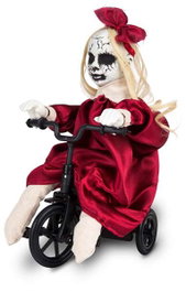 My Other Me Poupée possédée sur tricycle avec son et mouvement 37x15x22 cm