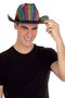 My Other Me Chapeau Cowboy Coloré Arc-en-ciel Taille Unique T/58 - Pour Enfants et Adultes - 100% Polyester