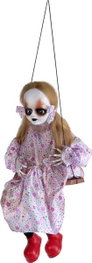 My Other Me - Figurine - Fille Psychopathe sur Balançoire avec Lumière, Son et Mouvement - 85x33x20 cm - Recommandé à partir de 36 mois