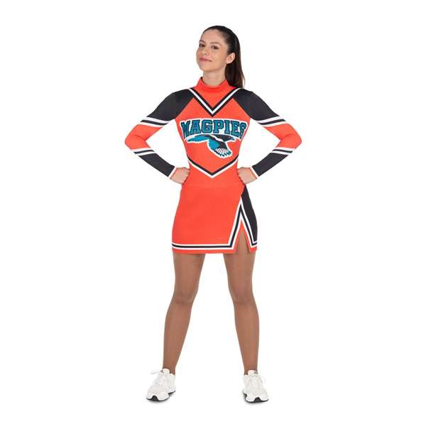 My Other Me - Déguisement Adulte Pom-Pom Girl (Cheerleader), Taille L, Couleur Orange