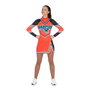 My Other Me - Déguisement Adulte Pom-Pom Girl (Cheerleader), Taille L, Couleur Orange
