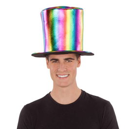 My Other Me - Chapeau Haut-de-forme Rainbow Multicolor - Taille adulte 58