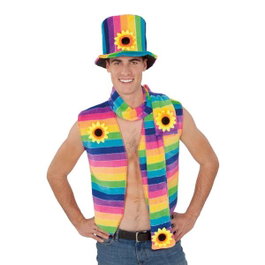 My Other Me Gilet Arc-en-ciel Adulte Taille 54