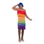 My Other Me Déguisement Robe à Franges Rainbow Multicolore Taille 54