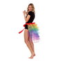 My Other Me Tutu Cola Larga Rainbow - Tutu long avec queue arc-en-ciel pour enfants - Taille M (One Size)
