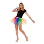 My Other Me Tutu multicolore Rainbow One Size - Tutu en tissu de 100% polyester pour adulte - Couleur multicolor