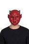 My Other Me Full Devil Latex Mask - Masque de Démon en Latex Taille Unique Adulte - Accessoire Déguisement