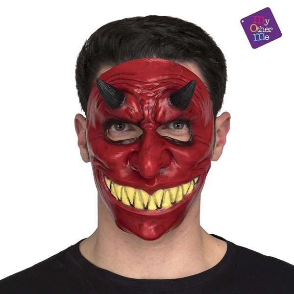 My Other Me 1/2 Devil Latex Mask Masque latex diable adulte unisexe multicolor My Other Me 1/2 Devil Latex Mask Masque latex diable adulte unisexe multicolor